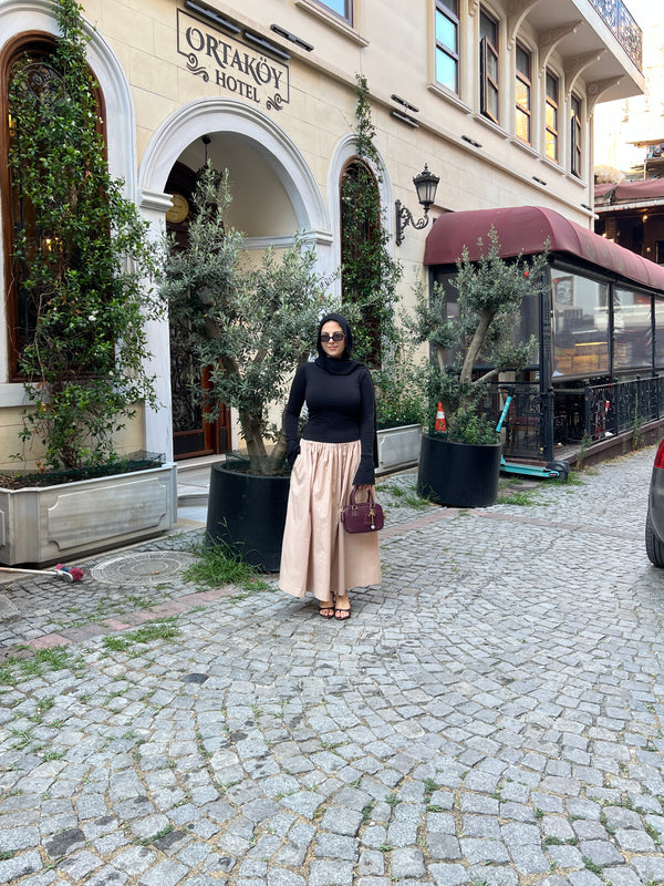 Blush Drape Dress